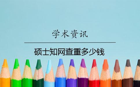 硕士知网查重多少钱