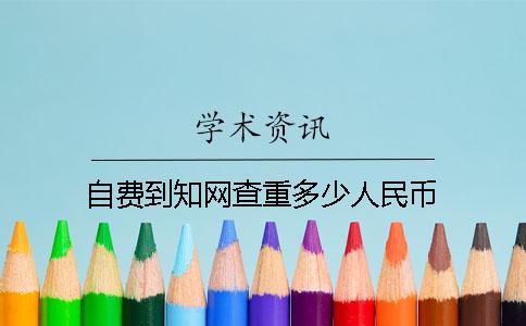 自费到知网查重多少人民币